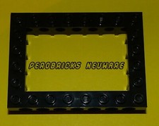 Lego Technik Technic 1 Rahmen Lochbalken 6x8 schwarz #40345 #32532 NEUWARE