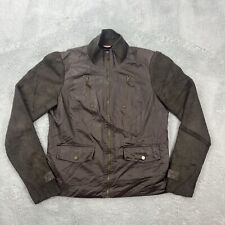 Tommy Hilfiger Damen Jacke Wachsjacke Strickjacke Braun Vintage Gr. L Retro