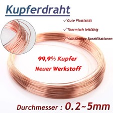 99,9% Kupferdraht Blank, Rund