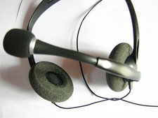 2 Ohrpolster +1 Mik-Windschutzpassend an  Plantronics .Audio Headset