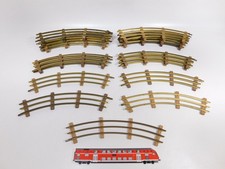 19x Buco Spur 0 M 75 AE Gleis GROSSTEIL FEHLENDE VERBINDER 8 er Kreis #DJ271-2