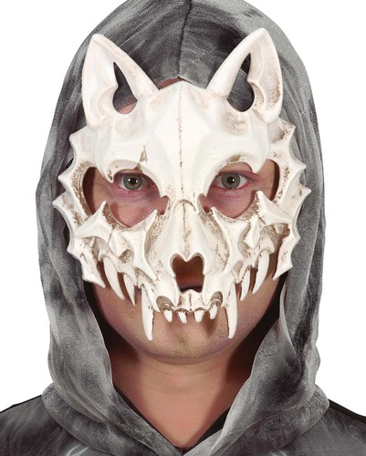 Totenkopf katzen halbmaske - totenkopf,