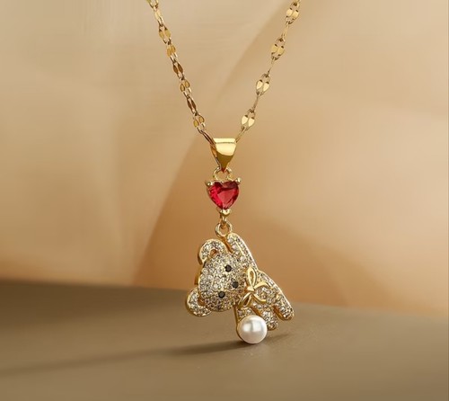 Goldfarbene halskette - goldfarbene,