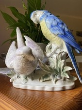 Porzellan Figur Vogel Papageien Wagner & Apel 