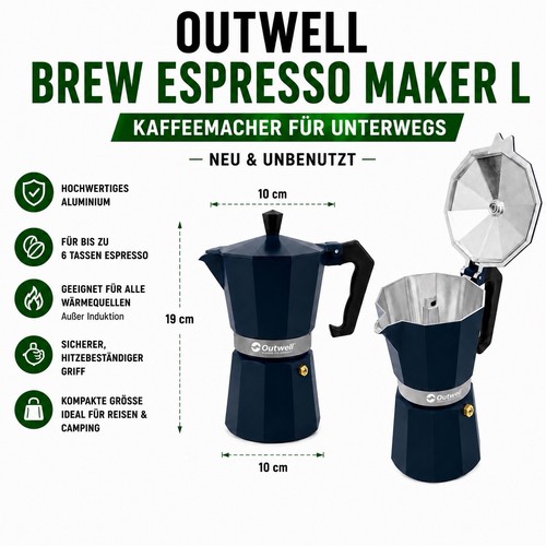 Outwell brew espresso maker - espresso,