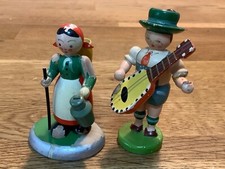 2 Figuren Miniatur Erzgebirge