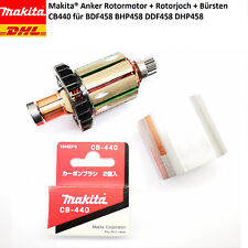 Makita Rotor Motor + Rotorjoch + Bürsten  für BDF458 BHP458 DDF458 DHP458