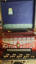 Knopfakkordeon  Weltmeister Grandina Ziehamonika 120 Bass  Mit Koffer