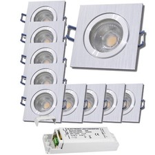 12Volt  | Bi-Color Bad Einbaustrahler IP44 | 3Watt  | LED  | Eckig  | LED Trafo 