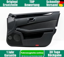 Mercedes E-Klasse S212 Türverkleidung Türpappe Vorn rechts Teilleder SchwarzGrau