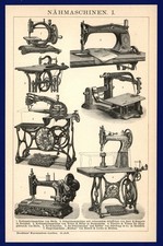 Druck 1896 - Nähmaschine -