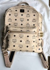 MCM Visetos Rucksack, Beige