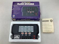 Vintage ENTEX Alien Invader Electronic Mechanical Handheld Game 1981 BOX