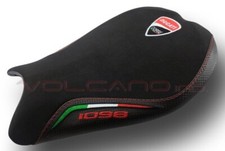 Ducati 848 1098 1198 Volcano Design Sattelbezug Antirutsch Black Italy Flagge R