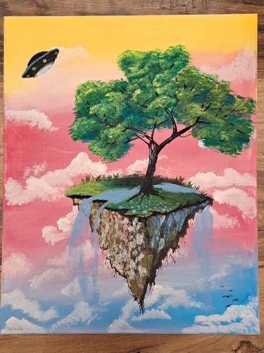 Selbstgemalte cm jedes - 50×40, cm.jedes