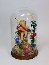 Eingerichtes Glassturz antik