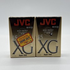 2x JVC High Energy Super Magnetite 45 XG Super VHS (SVHSC)