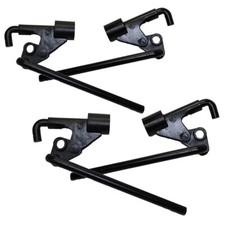 HW60/80 lackierter  Klappenverschluss Spannverschluss ? 2x li.+2x re. Set