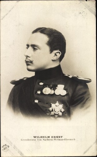 Großherzog wilhelm ernst - ak,