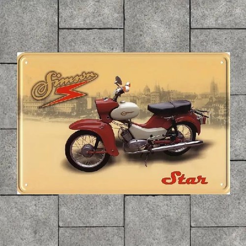 Blechschild simson star moped - blechschild,