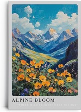 Leinwandbild Alpine Bloom –