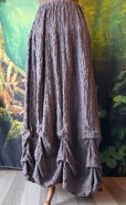 Langer Maxirock Raffung  42 44 46 48 Fairy Boho Lagenlook Unikat Italy Design 