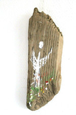 Schwemmholz Treibholz Brett   L 26 cm ENGEL  Ideenwerkstatt BodenSEE