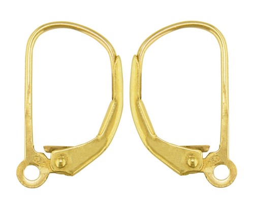 Gelbgold ohrring hebel - kt,