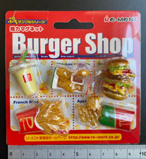 Re-ment Vintage starker Magnet Burger Shop Cafe Essen Zubehör Miniatur