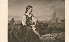 Künstlerkarte Bauerle Die Waisen  NICHT GELAUFEN