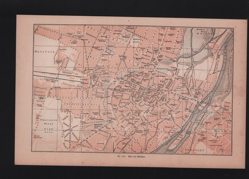 Landkarte city map - , 1893