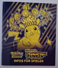 Pokemon Stürmische Funken Info Buch Sammelbuch Pikachu NEU Heft Deutsch