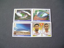 4 Panini Sticker WM 2002 FIFA Korea Japan Stadien, TUN, schwarze Rückseite