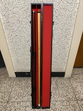 Billard Queue mit Koffer - Gebraucht mit Schönen Verzierungen Top Zustand