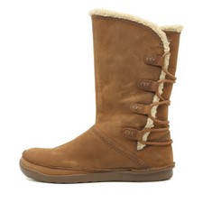 Clarks Damen Stiefel braun Leder Mittel gefüttert, Classic Winterstiefel EU 38,5