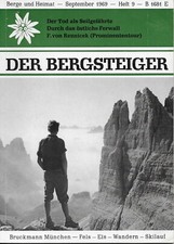 ZEITSCHRIFT  " DER BERGSTEIGER