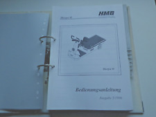 Ersatzteilliste Bedienungsanleitung Hako HMB Sherpa M Elektroschlepper Master