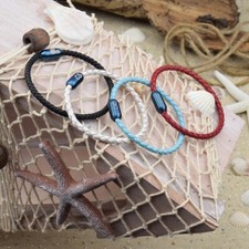 ❦ Armband PAUL | 4mm Leder | personalisierte Gravur | Magnetverschluß | 05 ❦