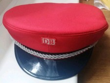 DB Schirmmütze Gr 63 Deutsche Bahn Mütze 1996 Abzeichen Aufsicht "Rotkäppchen"