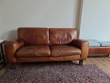 Leder Sofa Braun 3-Sitzer