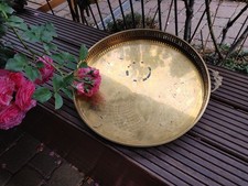 Altes Messingtablett