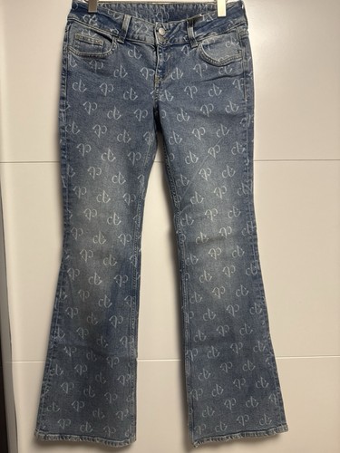 Damen schlagjeans mit muster - damen,