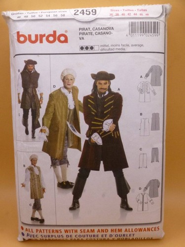 Uncut burda 2459 - 2459, 36-48"