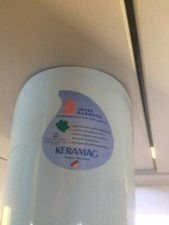 Sanitärkeramik Waschtisch Halbsäule Keramag neuwertig in hellem lindgrün