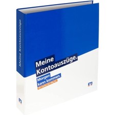 A4 Bankordner Ordner für Kontoauszüge Kontoauszugsordner "Morgen kann kommen"
