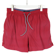 Tommy Hilfiger Bademode Herren Klein Gummibund Logo Netzfutter Rot