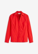 Stretch-Bluse Gr. 40 Erdbeere Damen Langarmbluse Shirt Hemd Tunika Oberteil Neu