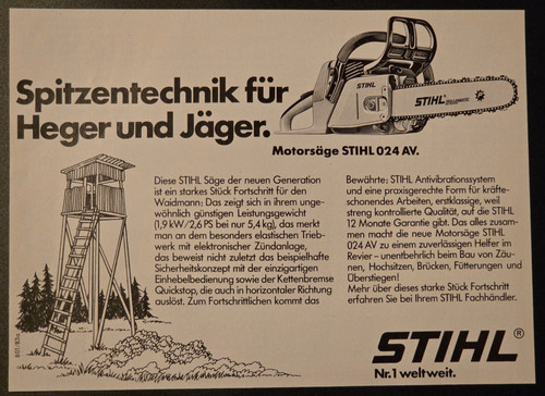 Stihl motorsäge 024 av - 4.,