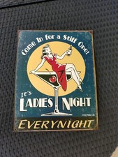 Blechschild für Bar Martini Cocktail Ladies Nighr