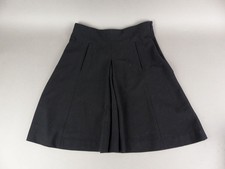 Zara Basic Damen Rock Tellerrock mit Falte Gr. S schwarz knielang RV (WM)